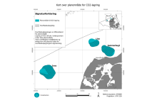 Illustration: Map of the planned area for CO2 storage. Illustration: Map of the planned area for CO2 storage.